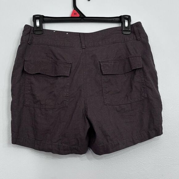 Apt. 9 | Women’s Dark Gray Casual Linen Rayon Shorts Size 4 - Picture 2 of 15